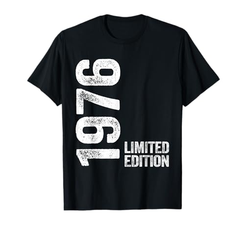 Maglietta Compleanno 1976 49 Anni Regalo Uomo Donna Festa Maglietta