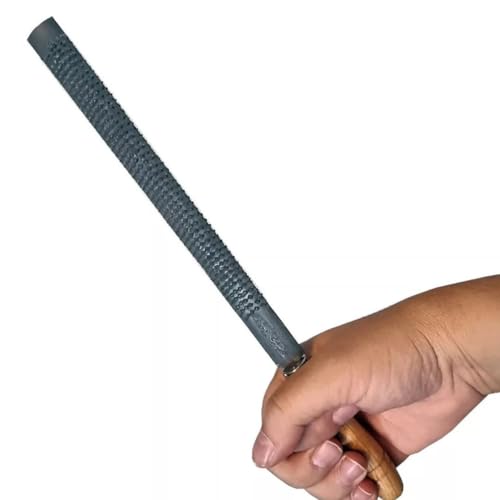 Kit Lima Grosa Redonda Meia Cana Madeira Alumínio Casquear