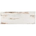 SomerTile FNURT8BL Vintage Porcelain Floor and Wall, 8.25" x 23.5", White/Brown Tile, 8 Piece
