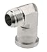 Anchor Fluid Power 690-20-24 Code 62 Carbon Steel 90 Degree Elbow JIC Thread Split Flange Adapter, 1.25" Tube Outer Diameter, 1.50" Flange Size, 1-5/8"-12 Thread, Carbon Steel
