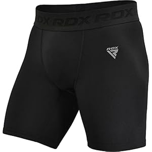 RDX Compression Shorts Men – Ultra-Tight Stretchable Baselayer for Athletic Sports, Spandex Activewear Underwear – MMA Kick Boxing Gym Workout Running BJJ Muay Thai Weight Training Cycling Surfing