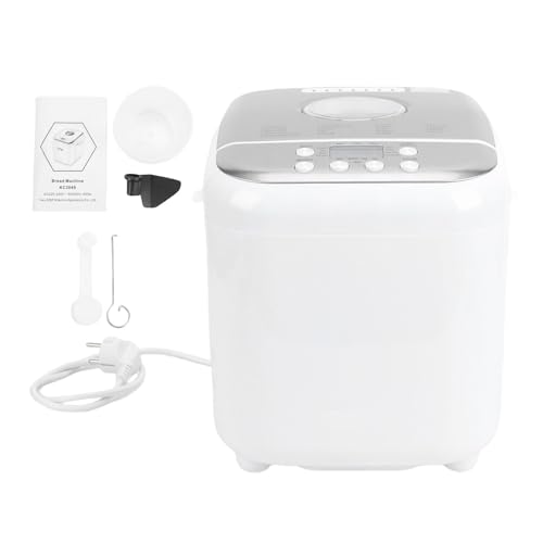 Buachois, Amasadora de Pan Programable, 19 Programas, 500g-1000g, ABS, para Cocina en Casa