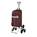 Carro de la Compra Plegable, Carro de Escalada para escaleras, Carrito Plegable Condo Apartamento, Impermeable, Caucho 6 Giratorio, Carrito de Escalada,Green
