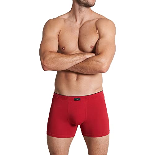 Preisvergleich Produktbild Götzburg Herren Boxershorts Long Pants X-Lastic / 2er Pack (as3, alpha, x_l, regular, regular, Rot / Schwarz)