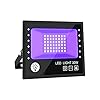 BOSITE Led-blacklight spot, 30 W, uv-blacklight, partyschijnwerper, blacklight met kabel, schijnwerper, IP66 waterdicht, blacklight lamp voor Halloween, aquarium, concert, feest, bar, neonkleuren