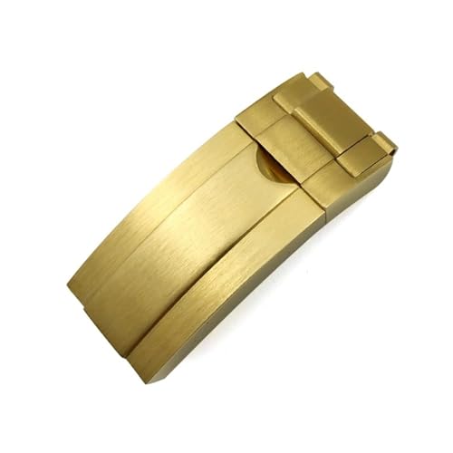 Boucle déployante Glide Lock en acier pour bracelet Rolex Submariner finition or mat