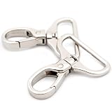 Loosco Oval Snap Hooks,4 PCS Heavy Duty Purse Hardware Lobster Clasp Keychain Clip Purse Making Acce