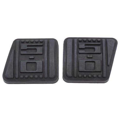 2PCS/SET 5.0 Embossed Rubber Clutch & Brake Pedal Pads Fits for 1979-1993 Mustang 5 Speed Manual
