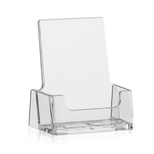 10 Stück taymar Visitenkartenhalter im Hochformat, transparent