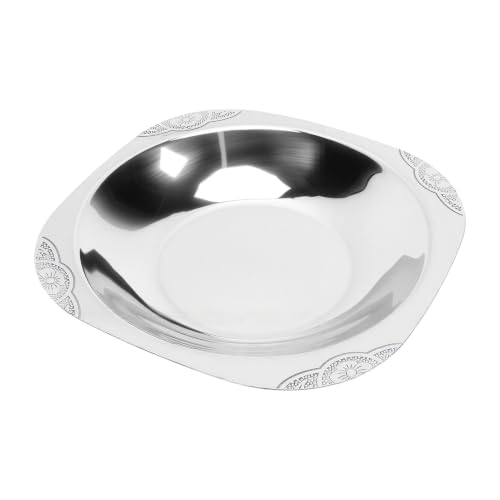 Huairdum Stainless Steel Sauce Dish for Camping and BBQ, 7.5 Inch