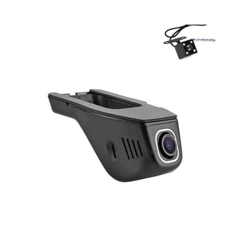 DQOMAVTEN Cámara de salpicadero DVR con WiFi for Coche, grabadora de vídeo de conducción Compatible con Civic FC1 FC2 FC3 FC4 FC5 FK4 FK7 FK8 2016 2017(Front and Back)
