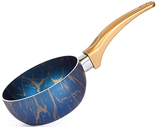 ACAR HOME 12Cm Ovel Marbel Desigen To Kacerol Pattern By Turkey - Gold And Blue