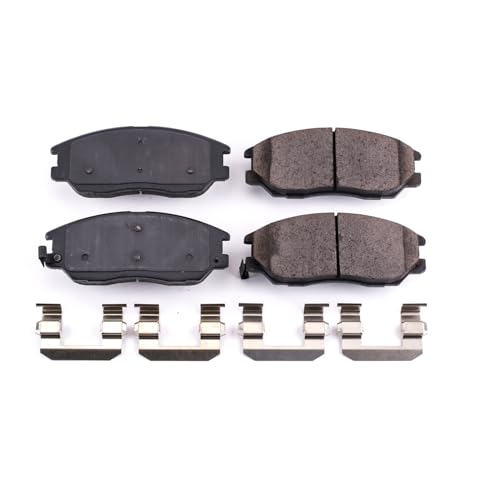 Image of PowerStop Front Brake Pads for Hyundai XG350 2003-05 | Kia Amanti 2004-06 - Z17 Ceramic Brake Pads with Installation Hardware, 17-1013