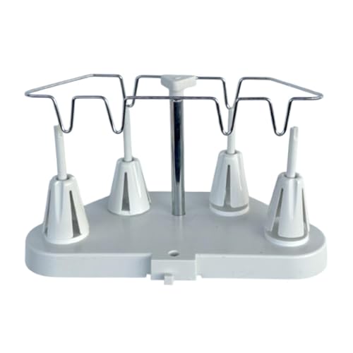 Professional Metal Thread Spool Holder Adjustable Height Trapezoid Thread Organizer for Sewing Embroidery Quilting and Serger Machines