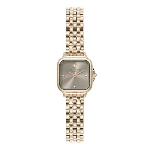 ���K�㗝�X [OLIVIA BURTON] �I���r�A�o�[�g�� ���v ���f�B�[�X 24000256 �N���V�b�N �O���u�i�[ �~�j �A�[���O���C �T�����C ���[�Y �S�[���h �u���X���b�g 20mm
