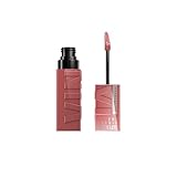 Maybelline NY SuperStay Vinyl Ink Batom Líquido, Longa Duração, Acabamento Vinil Espelhado e Efeito Gloss, Brilho Instantâneo, Conforto para os Lábios, Fórmula Vegana, Cor Cheeky 4,2ml