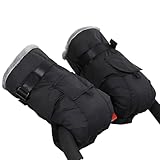 YTACREA Universal Manoplas Carro Bebe, Guantes Cochecito Bebe Impermeable y Cortaviento con Cálido Material de Felpa y Algodón en el Interior