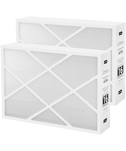 Byseacore X8789 MERV 16 - Filtro de aire de repuesto para horno de 16 x 26 x 5 pulgadas, compatible con Lennox PureAir PCO16-28, paquete de 2