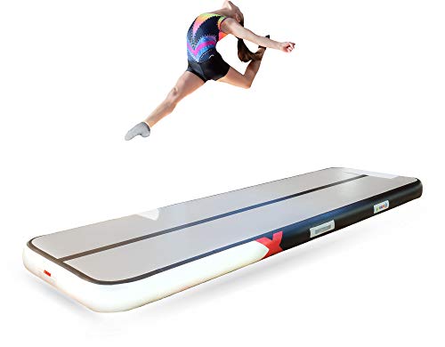 Tapis de gymnastique gonflable YouAre de 3m pour s'entraîner sans douleur à la maison avec pompe