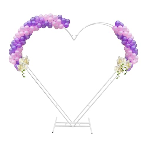 Heart-Shaped Wedding Arch Stand – Steel Bridal Arch for Wedding Ceremony, Party Backdrop & Photography Decor