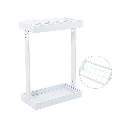 Paragüero para interior de metal rectangular que evita charcos en el suelo de la oficina 3