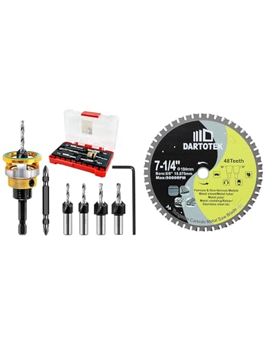 Lames de Scie TCT 184mm et Forets à chanfreiner carbure pour une précision sans bavure
