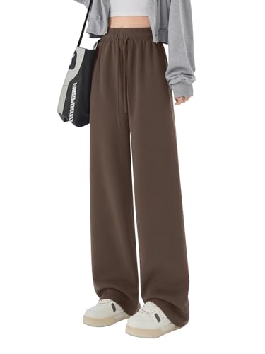 Women's Joggers Pants Straight Leg Sweatpants Sport Running Casual Lounge Trousers Elastic Drawstring Waist Tracksuit Bottoms