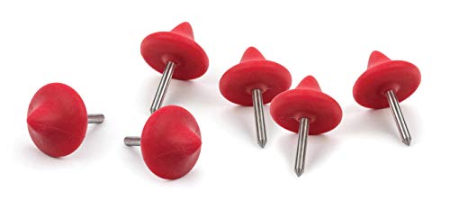 Rsvp International Endurance® Stainless Steel Red Roast Risers, Set Of 6 | No More Roasting Rack | For Turkey, Chicken, Lamb, Ham & More | Bpa-Free Silicone | Dishwasher Safe & Heat Resistant #TOP26