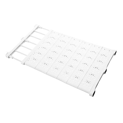 DIYEAH Expandable Adjustable Closet Tension Shelf Versatile Organizer for Wardrobe Cupboard and Cabinet Easy Installation for Space Saving Storage