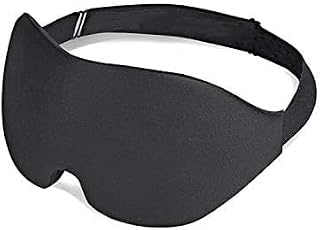 Sleep Mask for Men & Women - Upgraded 3D Contoured Cup Eye Mask with Adjustable Strap, Light Blocking for Travel, Home, Sleep