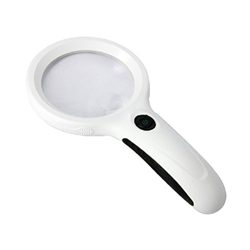 9-Led Bulbs Illuminated Lighting Glass Lens Handheld Magnifier 8X Magnifying For Coin Jewelry #TOP4