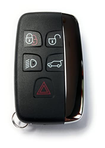 Automobile Locksmith Remote Car Key 5 button Case Shell Cover Black compatible for Land Rover Jaguar - Image 4