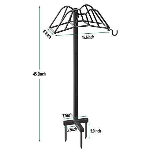 Garden Hose Holder Freestanding, Extra Thick Water Hose Stand, Heavy Duty Metal Garden Hose Storage,Garden Hose Reel, Water Hose Holders For Outside, Detachable Outdoor Hose Holder #TOP2