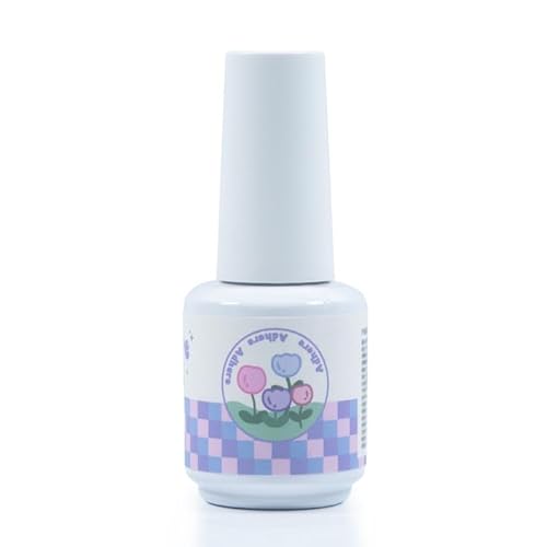 ADHERE Gel de reforço para unhas, lâmpada de unha LED curada, gel de extensão com strass, cola de un