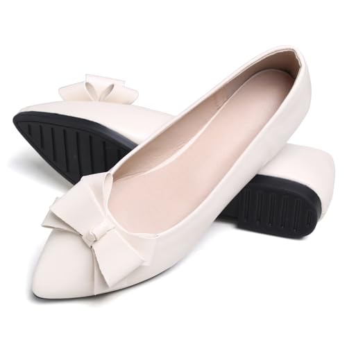 Image of SAILING LU Women's Bow-Knot Pointed Toe Ballet Flats