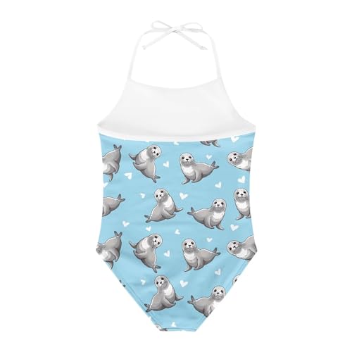 Girls Swimsuit Lovely Adjustable Halter One Piece Bathing Suits for Girls Classic Summer Girl's Swimwear3