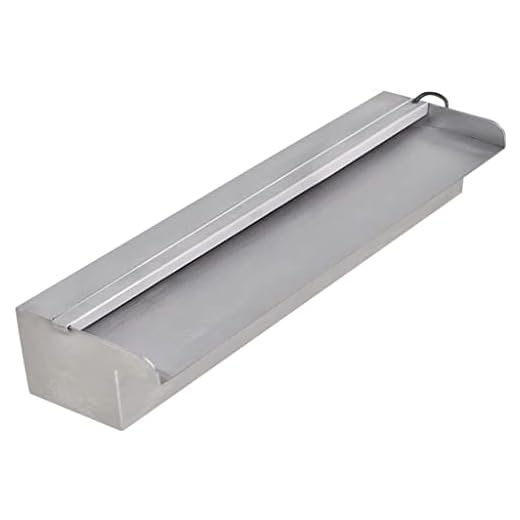 Vidaxl Fuente Rectangular Con Leds De Piscina Acero Inoxidable 45 Cm Estanque