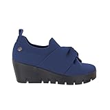 Bernie Mev Women's Venti Knot Slip-on Sneaker with Wedge Heel (Navy, US Footwear Size System, Adult, Women, Numeric Range, Medium, 5.5, 6)