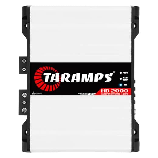 Módulo Taramps HD 2000 2 Ohms 2000 W RMS Amplificador Som Automotivo