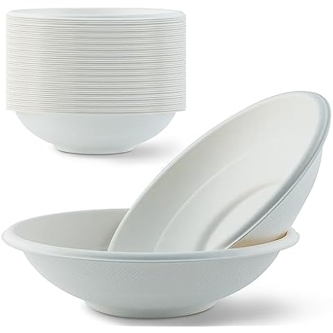Mat Board Center 24 oz Compostable Bowls Cover