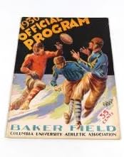 1930 Middlebury at Columbia College Football Program 9-27-30 - College Programs