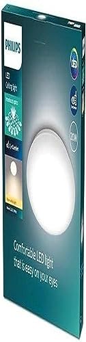 Preisvergleich Produktbild Philips Moire Wand- und Deckenleuchte, 20 W, rund, warmweiß, weiß