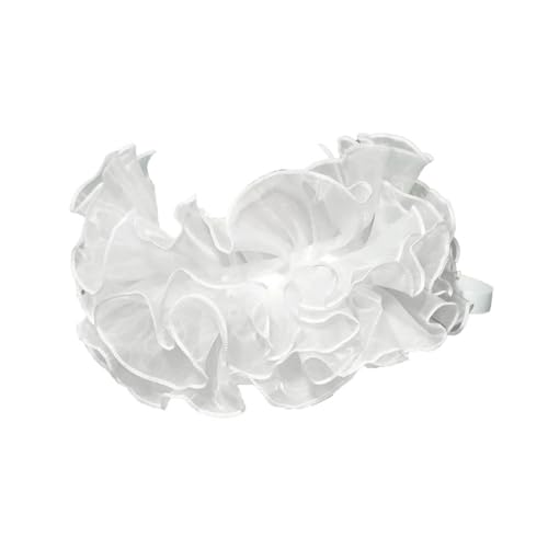 iiniim Damen Mittelalterliche Halskrause Abnehmbar Halsband Rüschen Halskragen Vintage Organza Ruffle Fake Kragen Halloween Karneval Accessoires...