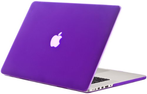 Kuzy - Apple MacBook Pro 15.4-inch with Retina Display A1398 Rubberized Hard Case Cover Aluminum Unibody 15-Inch -Purple