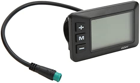 Aramox Electric Bike LCD Display Meter Panel Bike Computer Bicycle Speedometer Electric Display 36V 48V LCD GD01 Display 5 Pin Plug for 22.2mm Handlebar