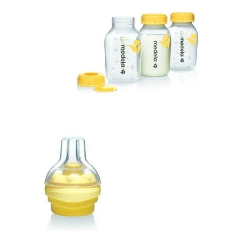 Medela 150ml Breastmilk Bottles with Calma Devices Cover