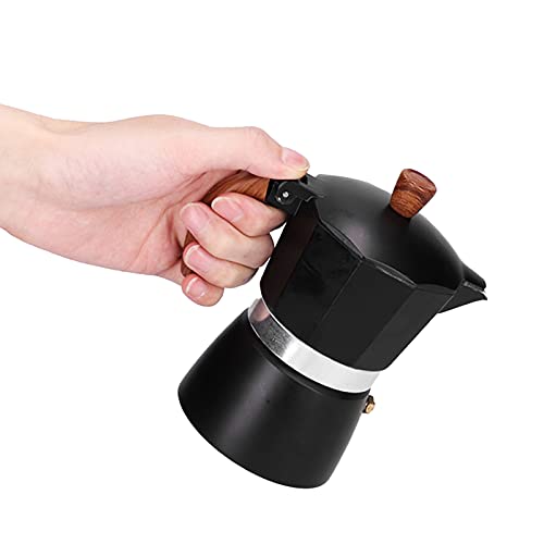 Tissting Moka Pot Aluminum Alloy Espresso Maker Italian Style Classic Coffee Brewer Retro Black Coffee Percolator, Available In 150Ml And 300Ml(Large 300Ml) #TOP3