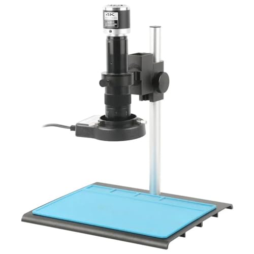 Microscope 48MP HDMI 180X Set HDMI VGA USB Digital Video Monocular Microscope Camera 180X C-Mount for Soldering Phone Repair Tools