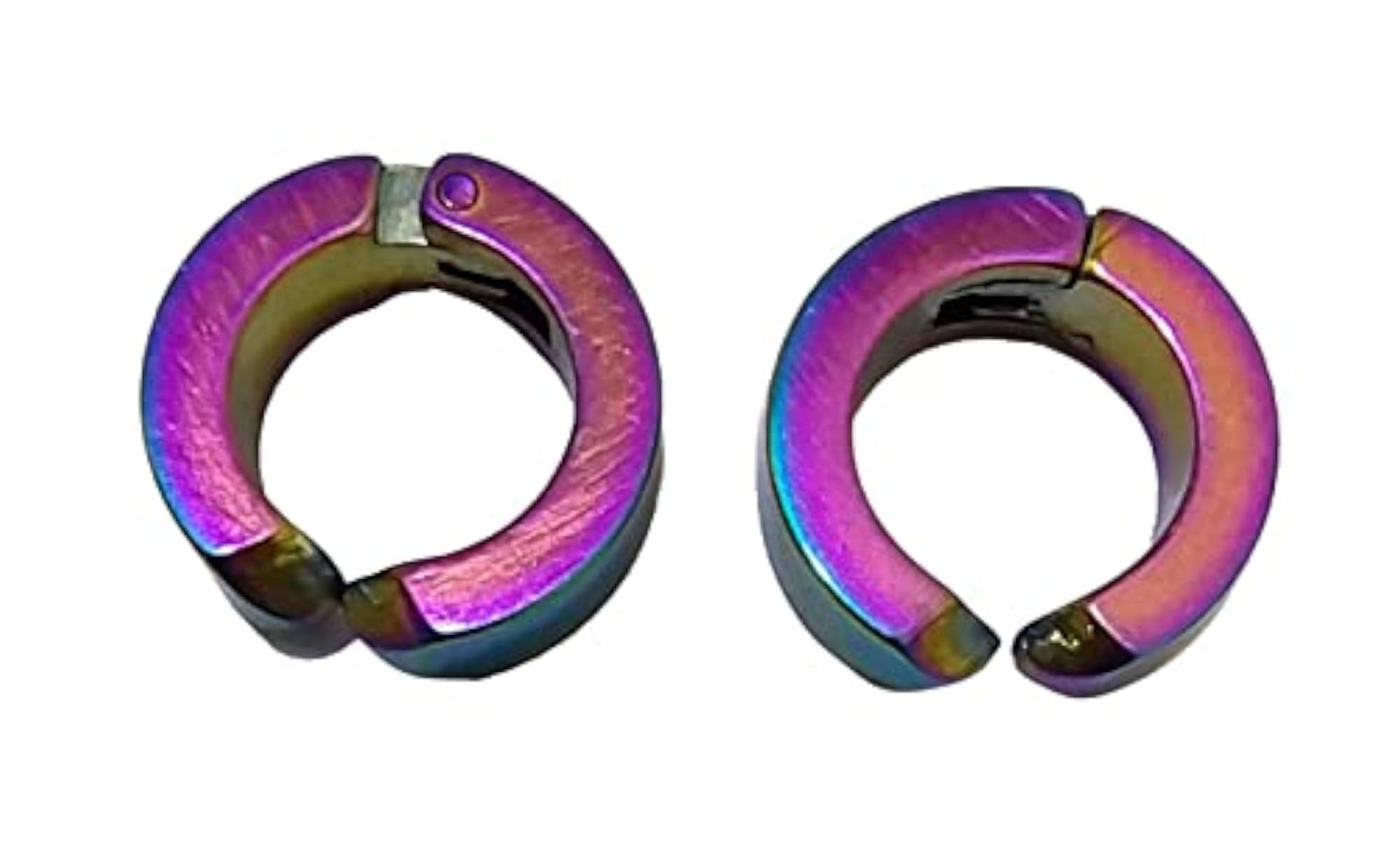 Men's Multicolor Clip-on Earrings, Stylish Non-Piercing Design