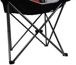 Hyfive Folding Camping Chairs Heavy Duty Luxury Padded with Cup Holder High Back - Red - 1 Chair